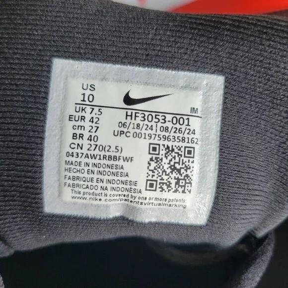 ✨Nike Air Max Portal Sz 8.5 Men Shoes Athletic Sneakers Black White HF3053-001✨ - Picture 11 of 11